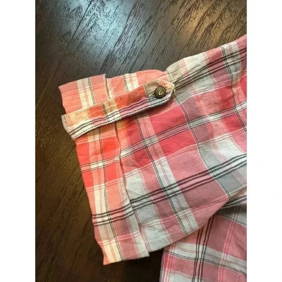 Harley Davidson Short Sleeve Plaid Button-Up Shirt - b42 - Picture 4 of 9